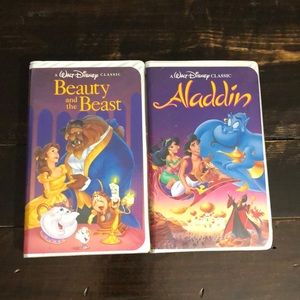 Walt Disney classic Aladdin Beauty & the Beast VHS